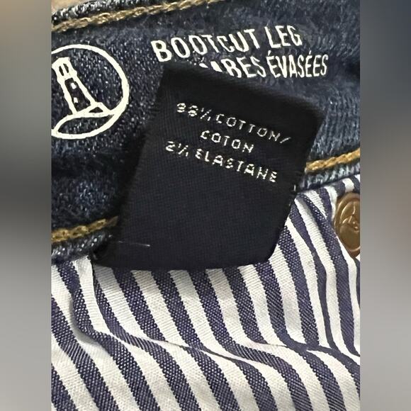 Lands End Women's Fit 2 Cotton Stretch Bootcut Jeans, Size 14 - Picture 5 of 10